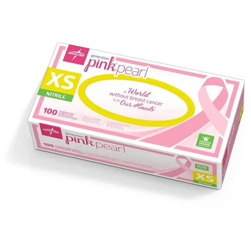 Generation Pink Pearl Nitrile Exam Gloves, Pink, Large