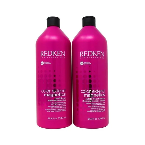 Redken Color Extend Magnetic Shampoo + Conditioner 33.8oz/1liter Size