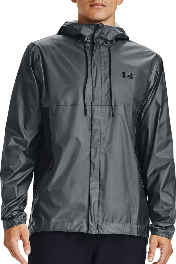 Under Armour Men's Cloudburst Shell Jacket - Medium, Gray