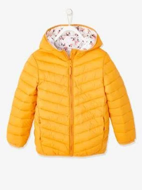 Lightweight Jacket with Hood, for Girls Mustard