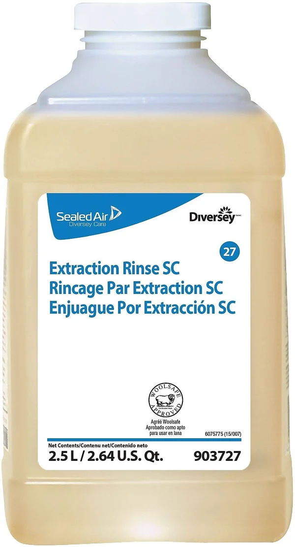 Diversey 903727 Carpet Extraction Rinse, 2.5L, Clear, PK2