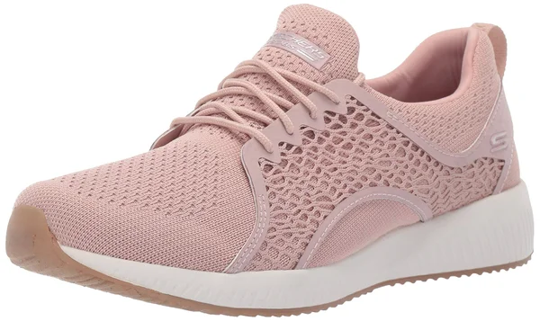 Skechers Women's Bobs Sport Squad Pocket Ace Sneaker, Blush Pink