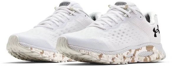 Under Armour Mens HOVR Infinite 3 Camo Running Shoes White/Black 9.5
