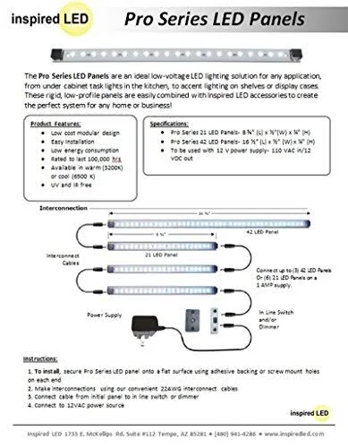 Pro Series Super Deluxe 21 LED Warm White Kit with 4-Position Dimmers and Super Cable Pack ($260 Value!) Remodel Your Kitchen Li