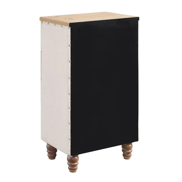 Linon Sarah Four Drawer Padded Chest Cabinet