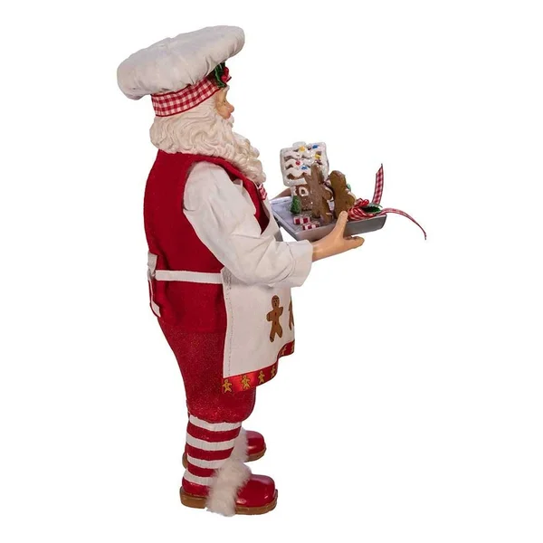 Kurt Adler 11x22 Fabriche Gingerbread Chef Santa