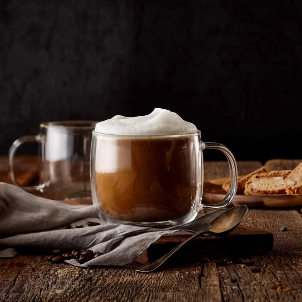 Safdie & Co. Insulated Double Wall Glass Set of 4 Clear 4 x Latte 475ml