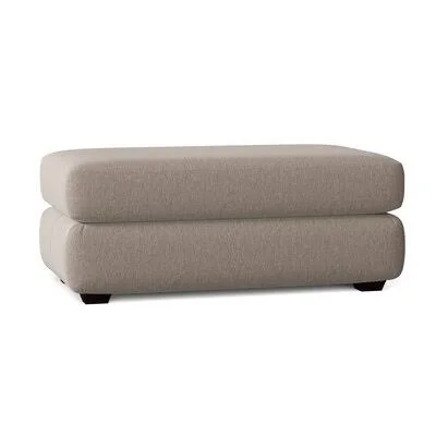 ELISA 49x22 Rectangle Standard Ottoman Wayfair Custom Upholstery Body Fabric: Max Stone