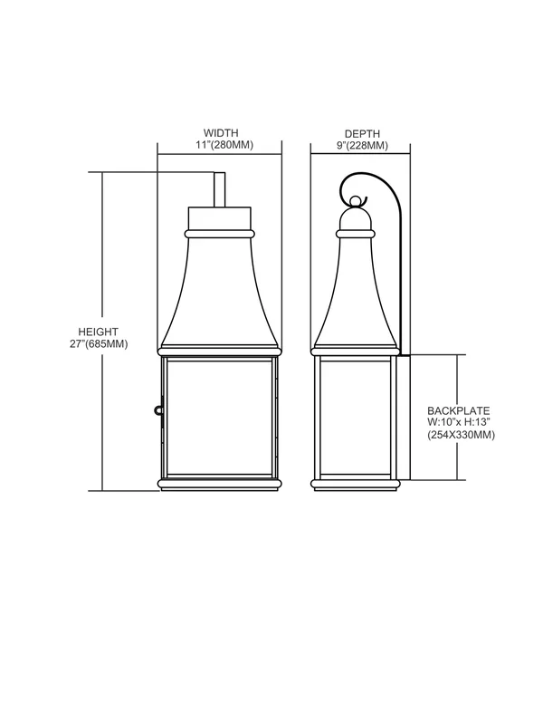 Elk Lighting Jefferson Outdoor Wall Sconce in Charcoal 706-C