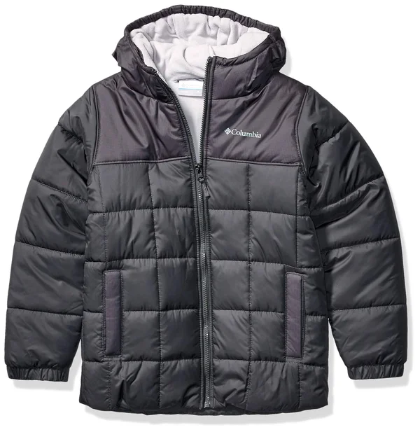 Columbia Boys& Puffect II Puffer Full Zip Jacket - Large - Grill