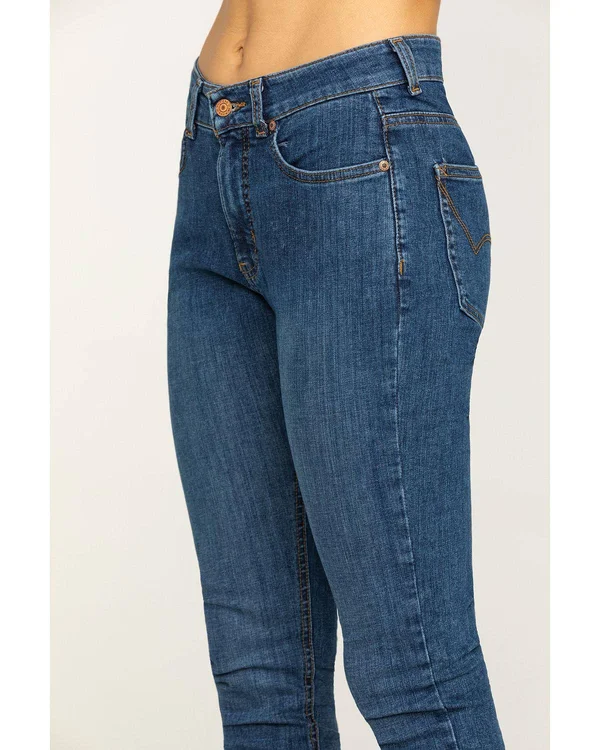 Dickies Indigo Women's Perfect Shape Skinny Leg Stretch Denim Jeans