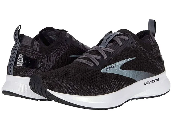 Brooks Women's Levitate 4, Black/White - 8