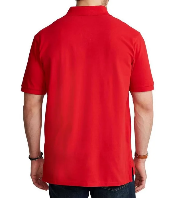 Polo Ralph Lauren Big Tall Classic-Fit Short-Sleeve Cotton Mesh Polo Shirt - Mens, LT, Highland Rose Heather