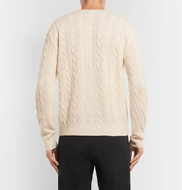 Polo Ralph Lauren Cable Knit Wool and Cashmere Blend Sweater