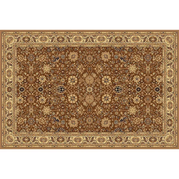 Rugs America New Vision 1332 5&3x22 Round Brown Rug