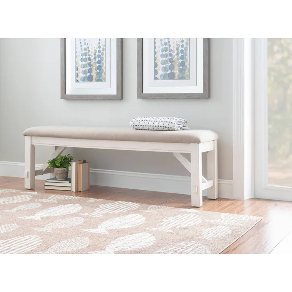 Landon Bench White - Powell Company