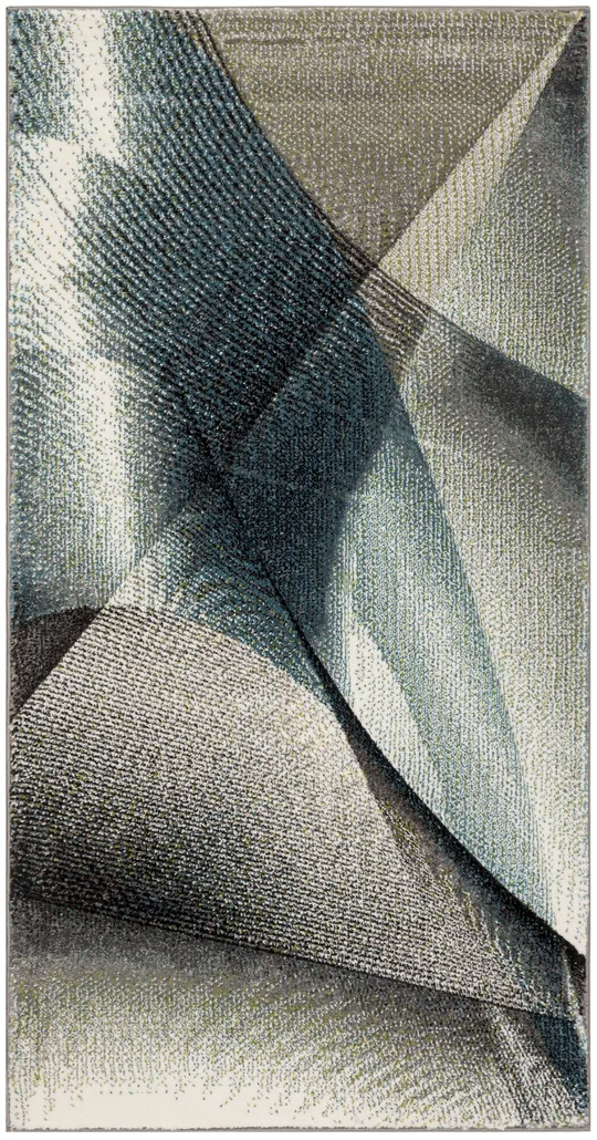 Safavieh Hollywood HLW715D 6&7x22 x 6&7x22 Square Grey, Teal Area Rug