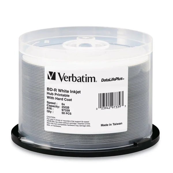 Verbatim DataLifePlus Storage media - BD-R - 6x 25 GB - 50 count