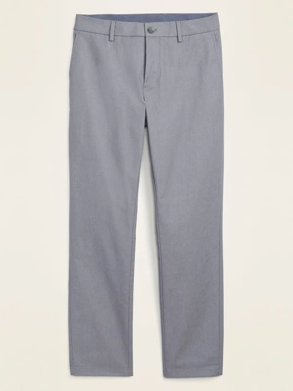 Old Navy Men's Athletic Ultimate Built-in Flex Chino Pants - Light Gray Texture - Size 30W