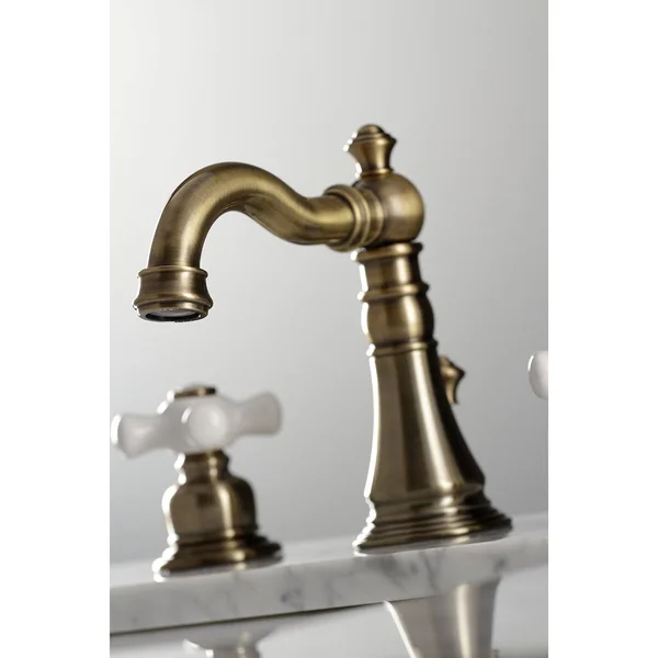 Kingston Brass FSC1970PX American Classic 8 in. Widespread Bathroom Faucet - Matte Black