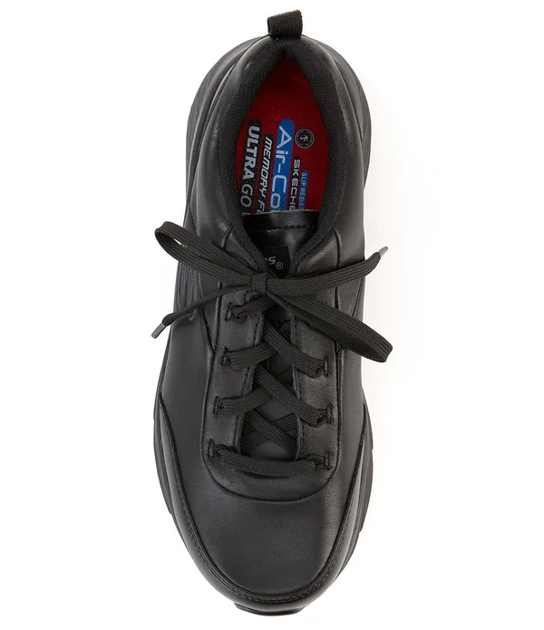 Skechers Men's Work Relaxed Fit Max Cushioning Elite SR Filchner, Black