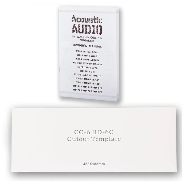 Acoustic Audio HD-6c In-Wall 6.5x22 Center Channel Speakers in Ceiling 7