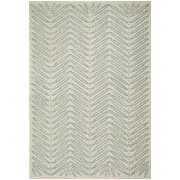 Safavieh 4& x 6& Martha Stewart Chevron Leaves Chamois Beige Rug