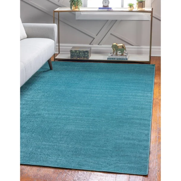 Unique Loom Solid Williamsburg Area Rug (2&9x22 x 9&10x22 Runner - Navy Blue)