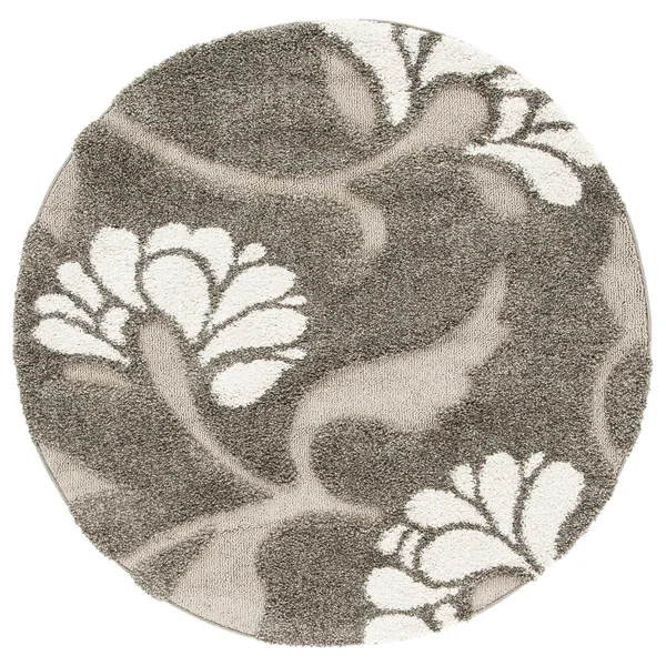 Safavieh Florida Shag Smoke & Beige 2&-3x22 x 11& Rug