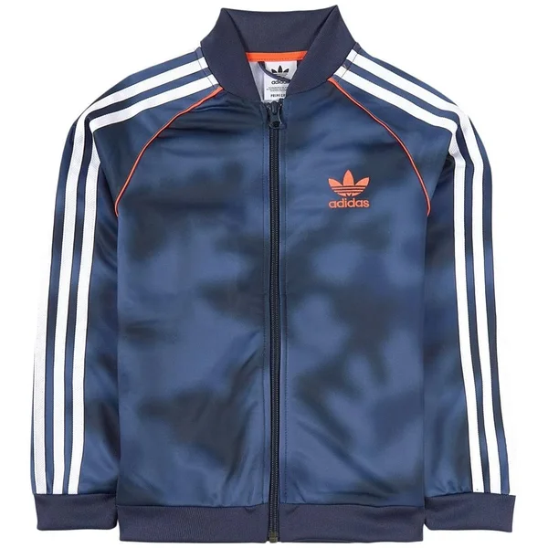 Adidas Originals - Kids - Camo 3 Stripes Track Jacket - Track Jackets, Blue