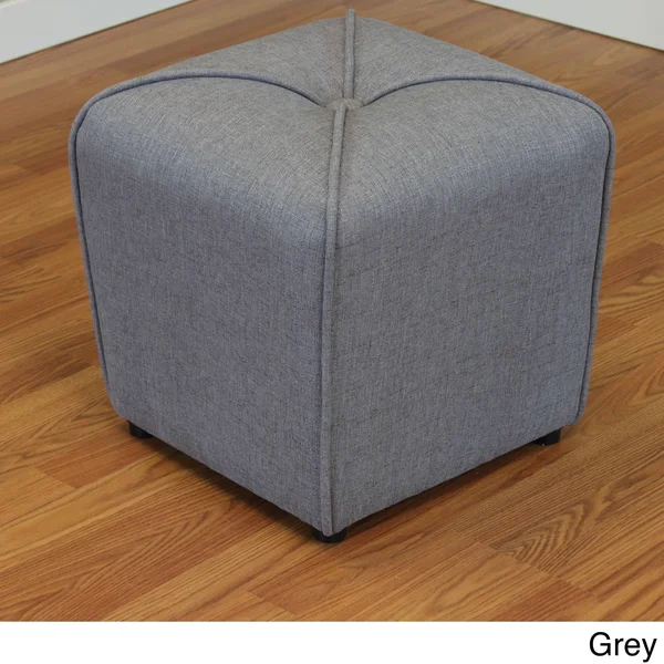 Monsoon Sopri Upholstered Ottoman - Green Apple