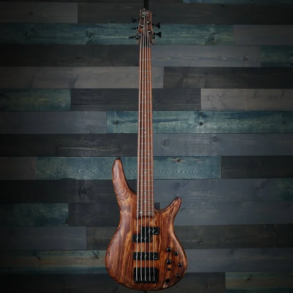 Ibanez SR655 5-String Electric Bass Guitar, Antique Brown Stained