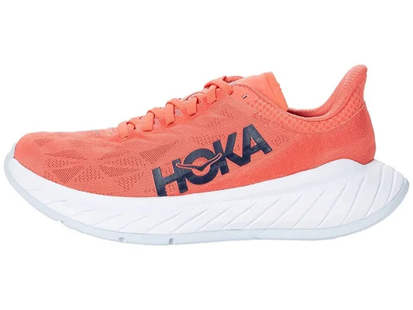 Hoka One One Women's Carbon x 2 Running Shoes - Coral/Black