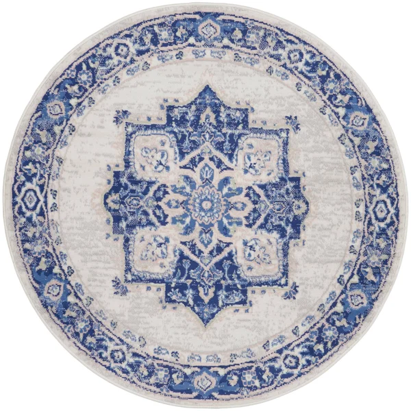 Nourison Whimsicle WHS03 Area Rug - Grey Blue, 5& x 7&