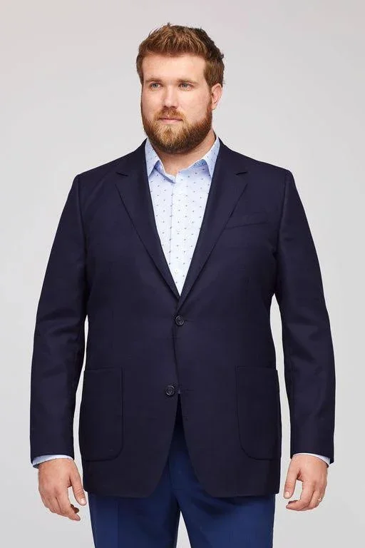 Bonobos Unconstructed Italian Wool Blazer Extended Sizes - Blue