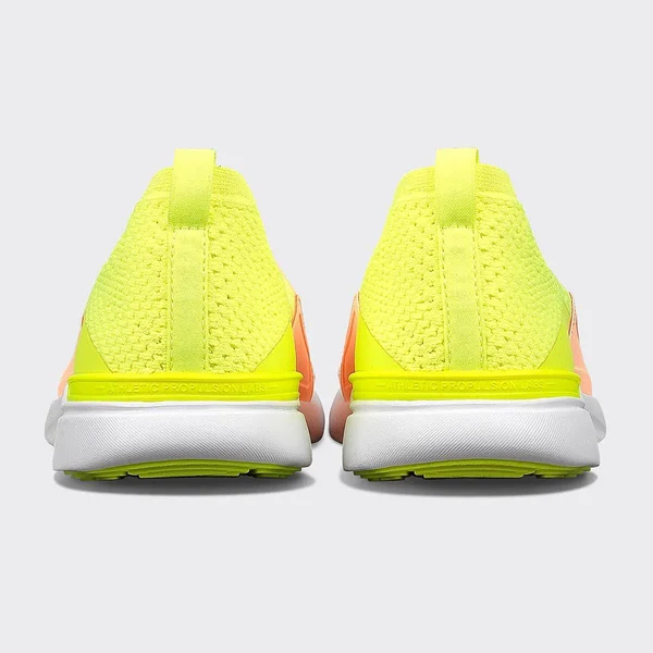 Women's APL Techloom Bliss Knit Running Shoe, Size 8 B - Yellow