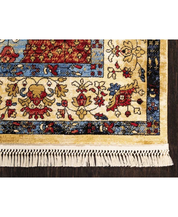 Unique Loom District Book Hill Multi 5 ft. x 8 ft. Area Rug