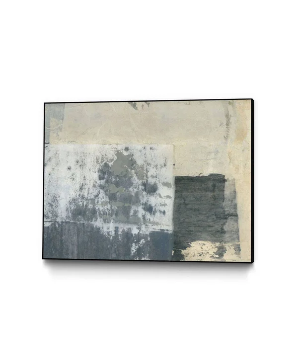Giant Art 14x22 x 11x22 Shades of VI Art Block Framed Canvas - Tan