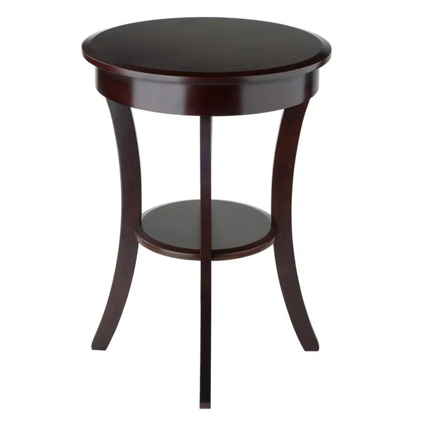 Winsome Sasha Round Accent Table - Cappuccino
