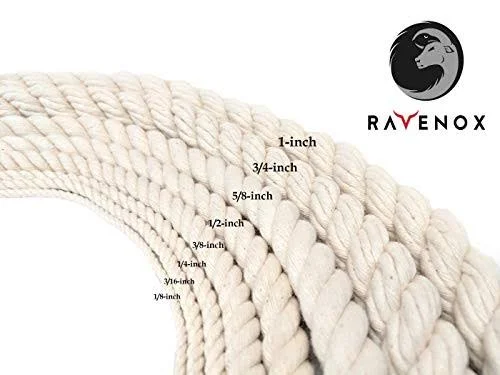 Ravenox Twisted Cotton Rope (Chocolate) - 1/8-Inch x 3000-feet (Full Spool) - 31759593144410