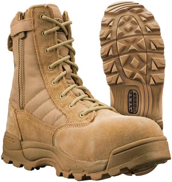 Original S.W.A.T. Men's Classic 9x22 Comp Toe Side Zip, Tan