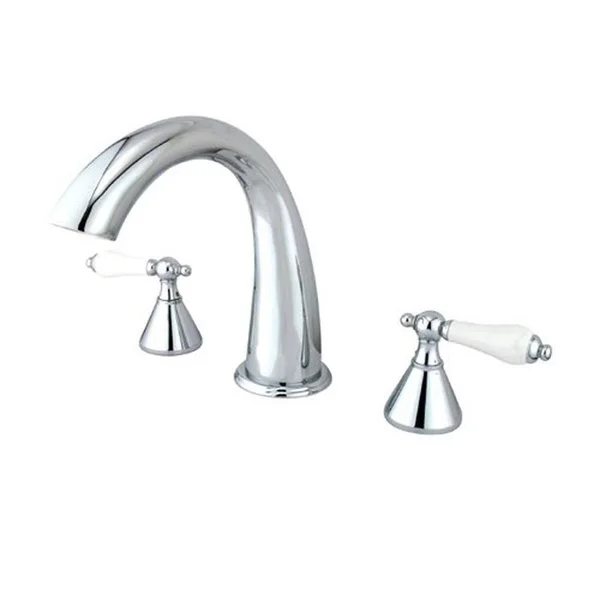 Elements of Design ES2361PL Double Handle Deck Mounted Roman Tub Faucet Finish: Polished Chrome