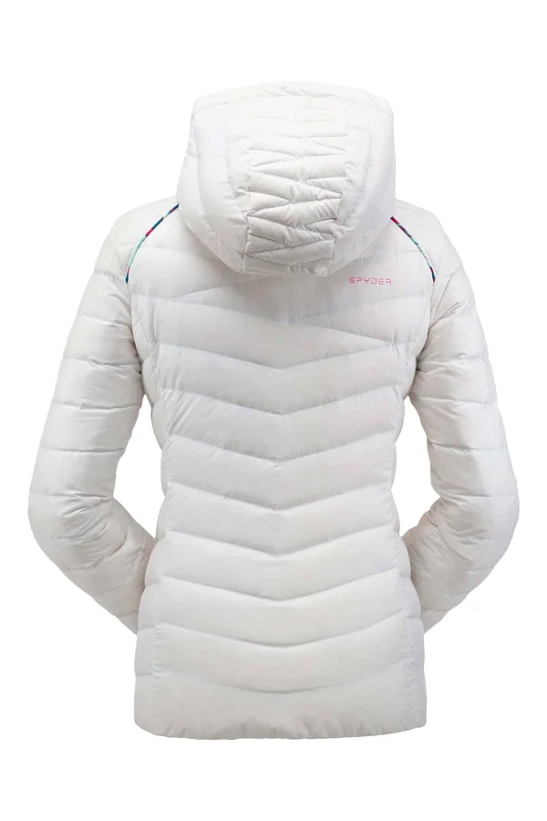 Spyder Women's Timeless Hoodie Down Jacket - XL - White
