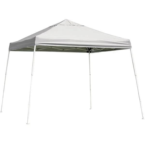 ShelterLogic 12 ft. x 12 ft. Sport Pop Up Canopy - Slant Leg, White
