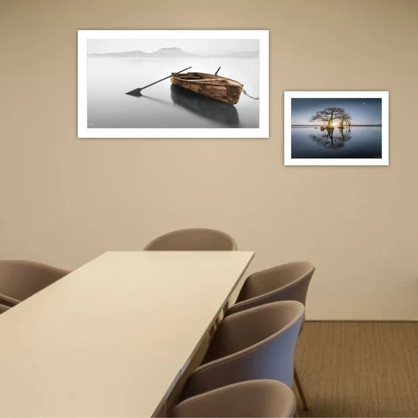Tree Reflections by Moises Levy, Ready to Hang Framed Print, White Frame