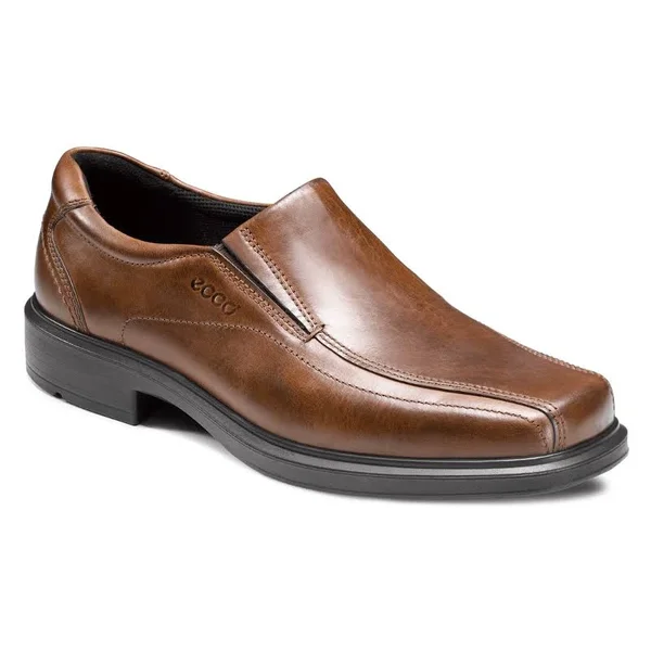 ECCO Men's Helsinki Bicycle Toe Slip On Shoes - Size: 46 M, Cocoa Brown