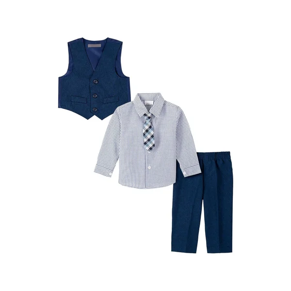 Van Heusen Baby Boys& 4-Piece Formal Suit Vest Set
