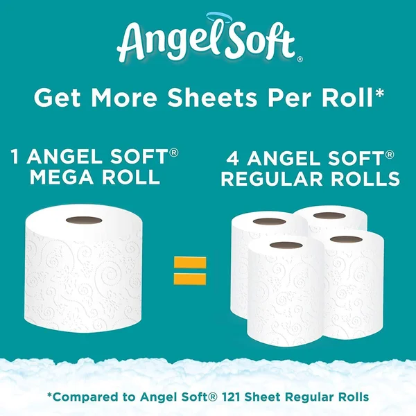 Angel Soft Toilet Paper - Mega Rolls - 36 count
