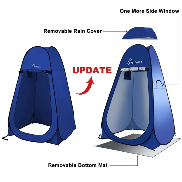 WolfWise Dressing Tent Shower Privacy Portable Camping Beach Toilet Pop Up Tents