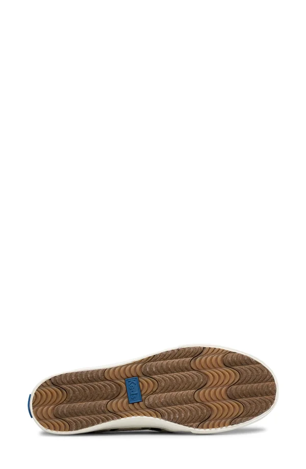 Keds Double Decker Leopard Woven Slip on Sneaker (Women's), Size: 5